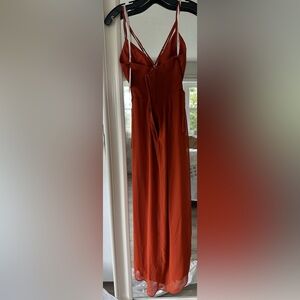 David’s Bridal bridesmaid dress. Style #30120992. Size 4. Color Sienna